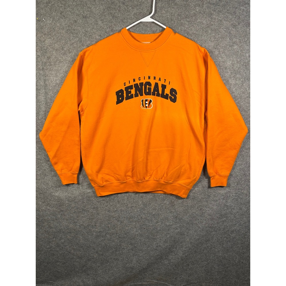 NFL Cincinnati Bengals Sweatshirt Mens Large Orange VF Imagewear Crewneck Fleece